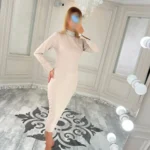 پیراهن میدی نگین دار کد 3180