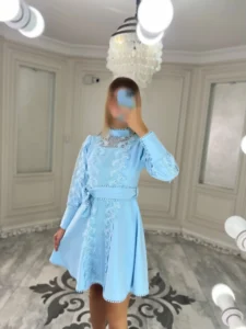 پیراهن دانتل کد 3054 - Image 5