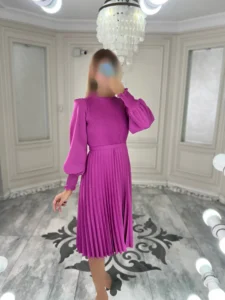 پیراهن میدی پلیسه کرپ کد U93