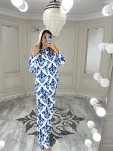 شومیز شلوار چاپی کد 4035010 - Image 7