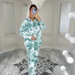 شومیز شلوار چاپی جنگل کد 4035010