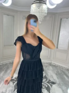 پیراهن پله ای حریر کد 3010 - Image 6