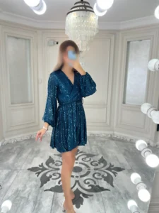 پیراهن پولک کش کد 00403190 - Image 4