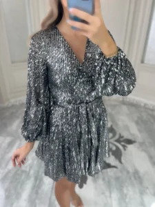 پیراهن پولک کش کد 00403190 - Image 6