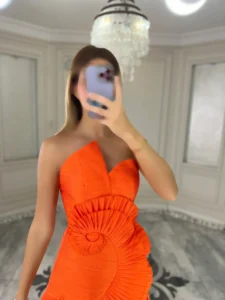 پیراهن کوتاه پیچ کد 3091 - Image 4
