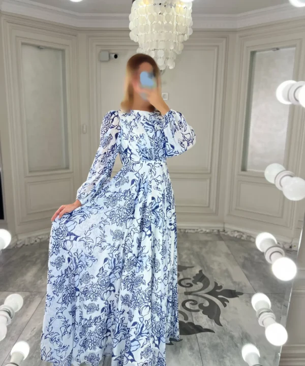 پیراهن ساحلی گلدار کد 4021021