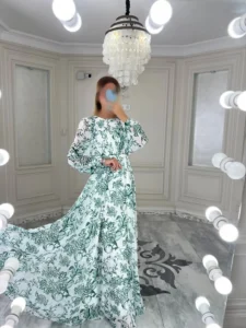 پیراهن ساحلی گلدار کد 4021021 - Image 3