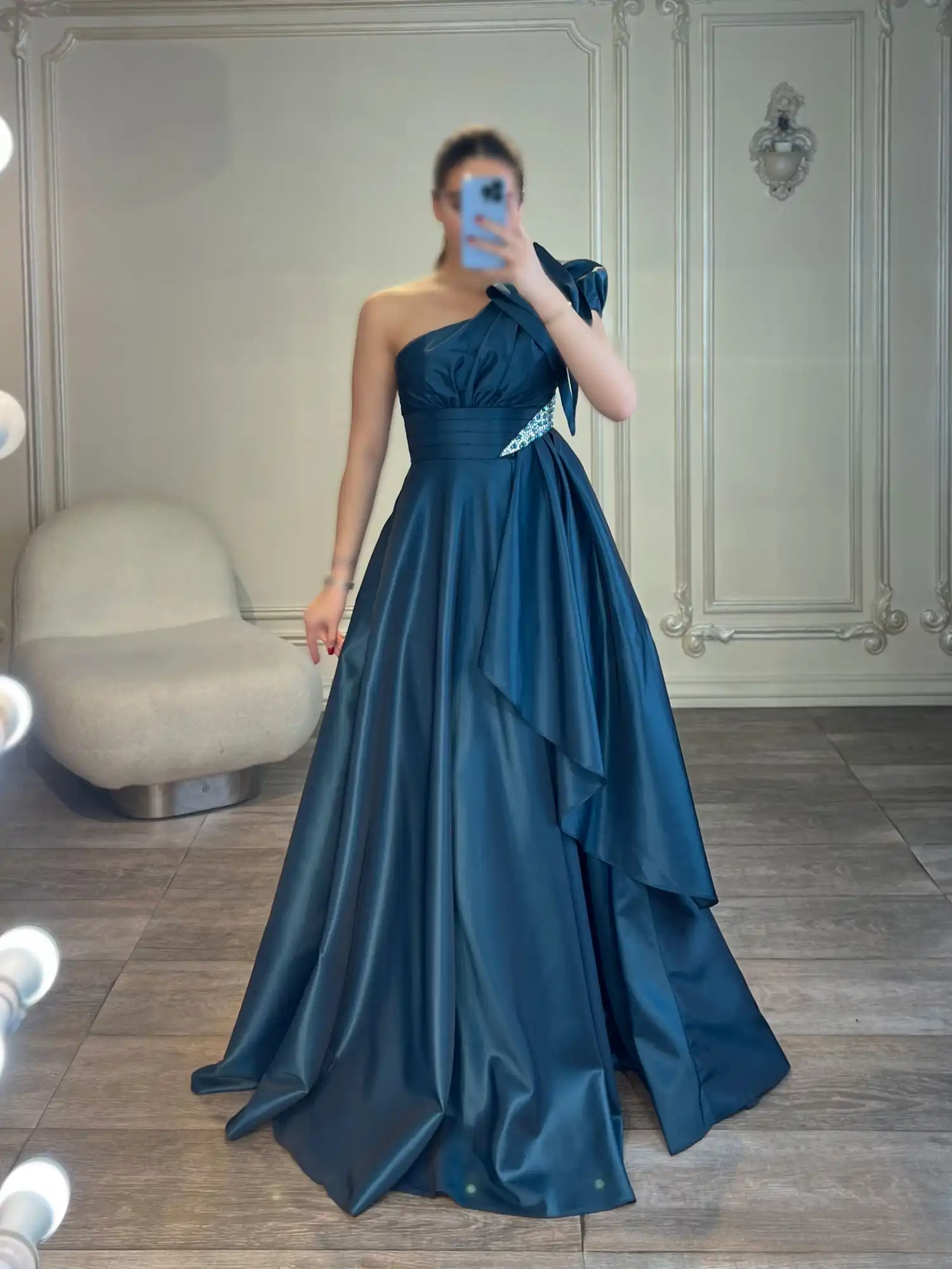 IMG_9019 پیراهن ماکسی رومی کمر نگین کد W78 - Image 1