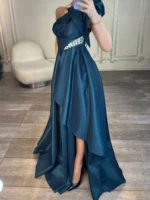 پیراهن ماکسی رومی کمر نگین کد W78 - Image 3