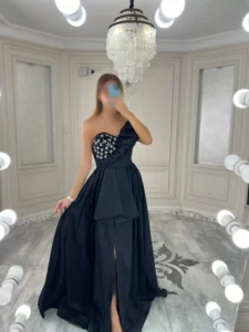 پیراهن ماکسی سینه کار شده کد 3062 - Image 2