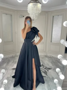 پیراهن ماکسی رومی کمر نگین کد W78 - Image 5