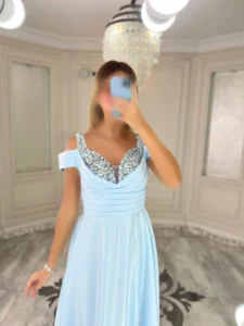 ماکسی رو سینه نگین کد 2847 - Image 4