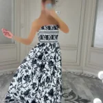 پیراهن ساحلی چاپی کد 4031010