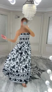 پیراهن ساحلی چاپی کد 4031010