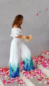 کراپ و شلوار پایین چاپی کد 4035005 - Image 6