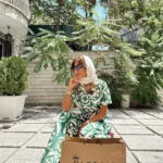 کراپ و شلوار چاپی کد 4025001