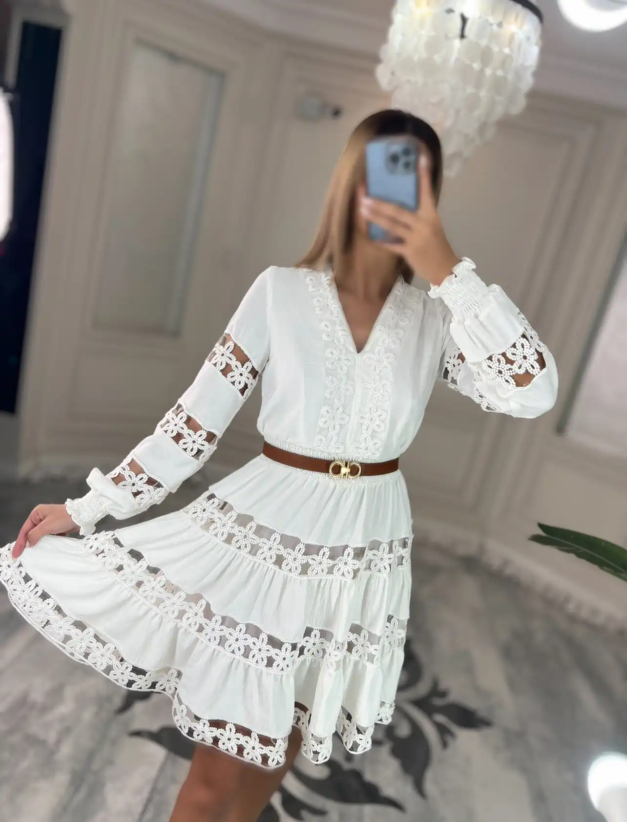 IMG_0764 پیراهن دانتل کد 4012005 - Image 1