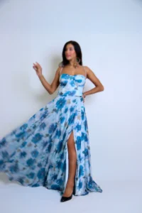 پیراهن ماکسی دکلته شاین کد 3270/1