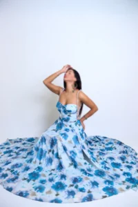 پیراهن ماکسی دکلته شاین کد 3270/1 - Image 5