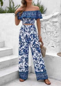 کراپ شلوار چاپی کد 4035012