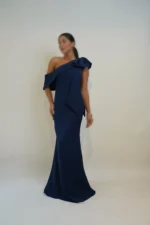 پیراهن ماکسی یقه پاپیون کد Z58