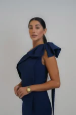 پیراهن ماکسی یقه پاپیون کد Z58 - Image 3