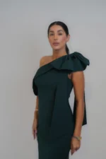 پیراهن ماکسی یقه پاپیون کد Z58 - Image 2