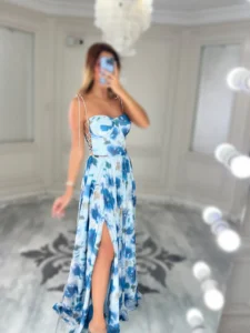 پیراهن ماکسی دکلته شاین کد 3270/1 - Image 3