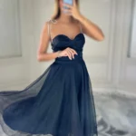 پیراهن دکلته میدی شاین کد 2467