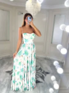 پیراهن ماکسی دکلته شاین کد 3270/1 - Image 4