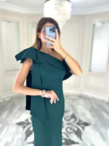 پیراهن ماکسی یقه پاپیون کد Z58 - Image 7