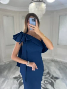 پیراهن ماکسی یقه پاپیون کد Z58 - Image 8