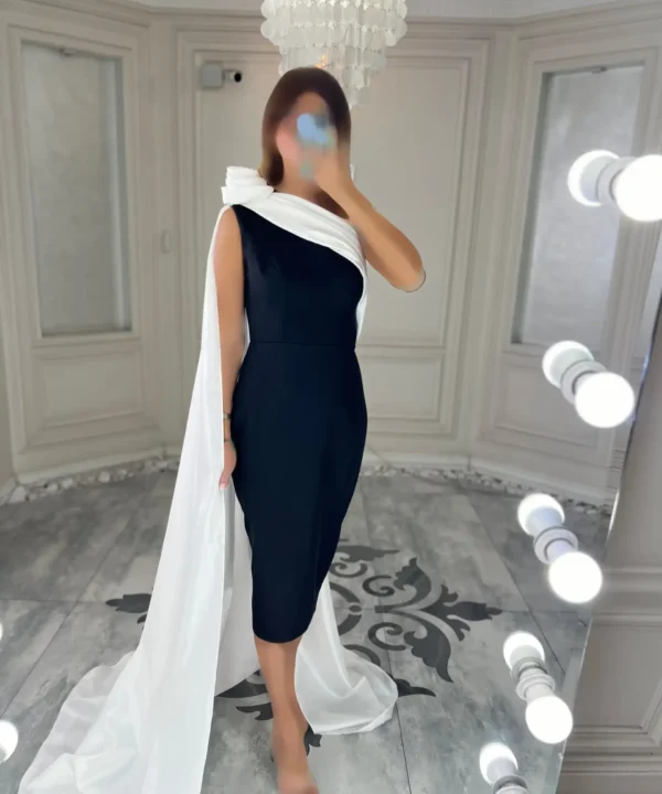 پیراهن میدی سرشانه گل شالدار کد Z50