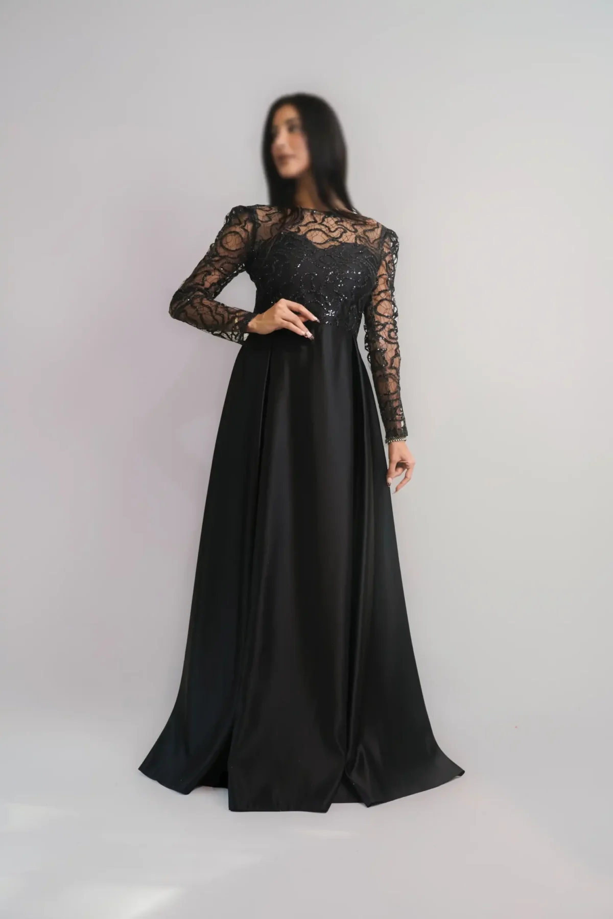 ماکسی ساتن بالا تور کد 2643 - Image 4