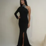 ماکسی تک آستین کار شده کد 3067