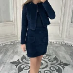 کت دامن بافت مرواریدی کد 4028010