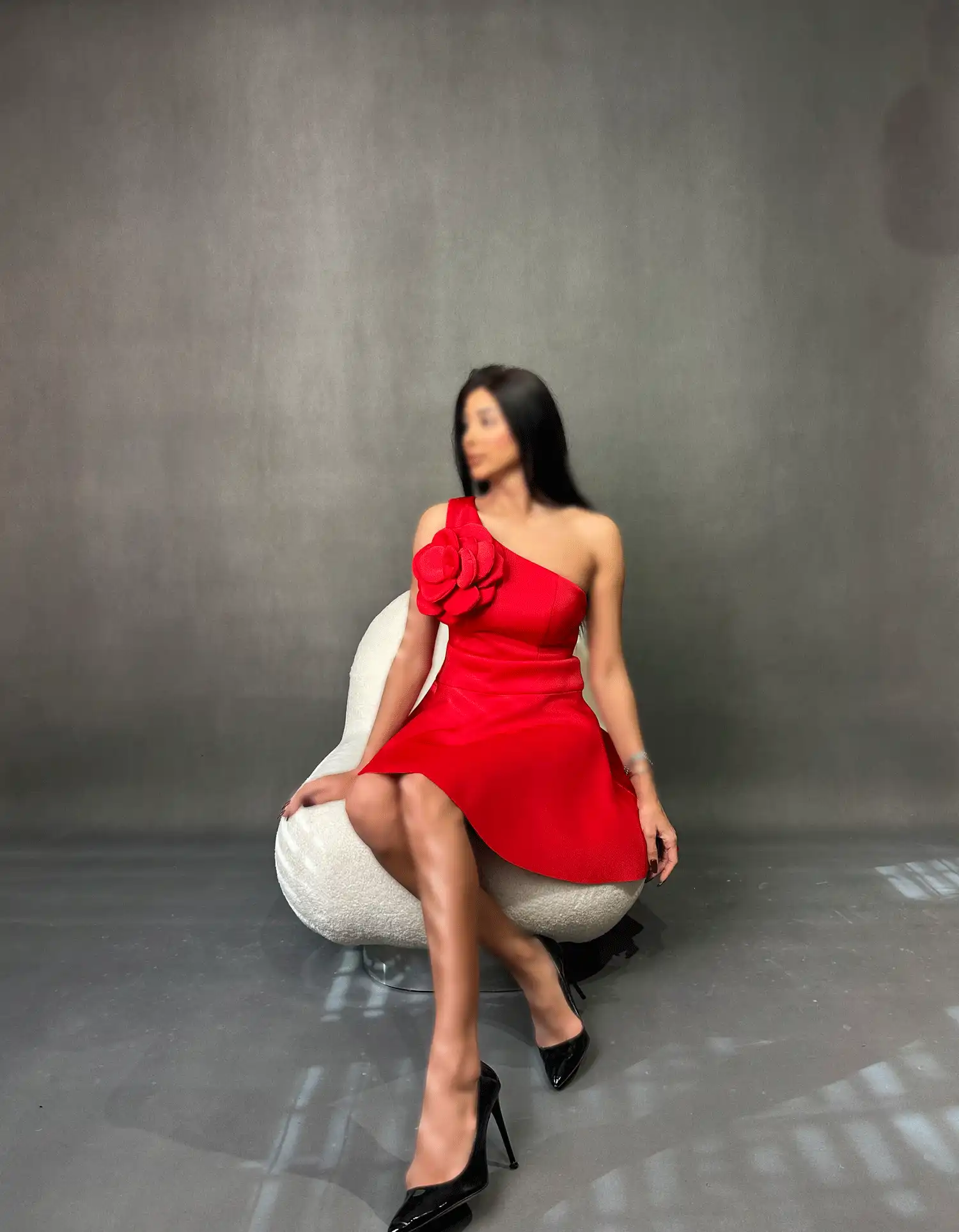 IMG_2355 پیراهن کوتاه شانه گل کد 3128 - Image 1