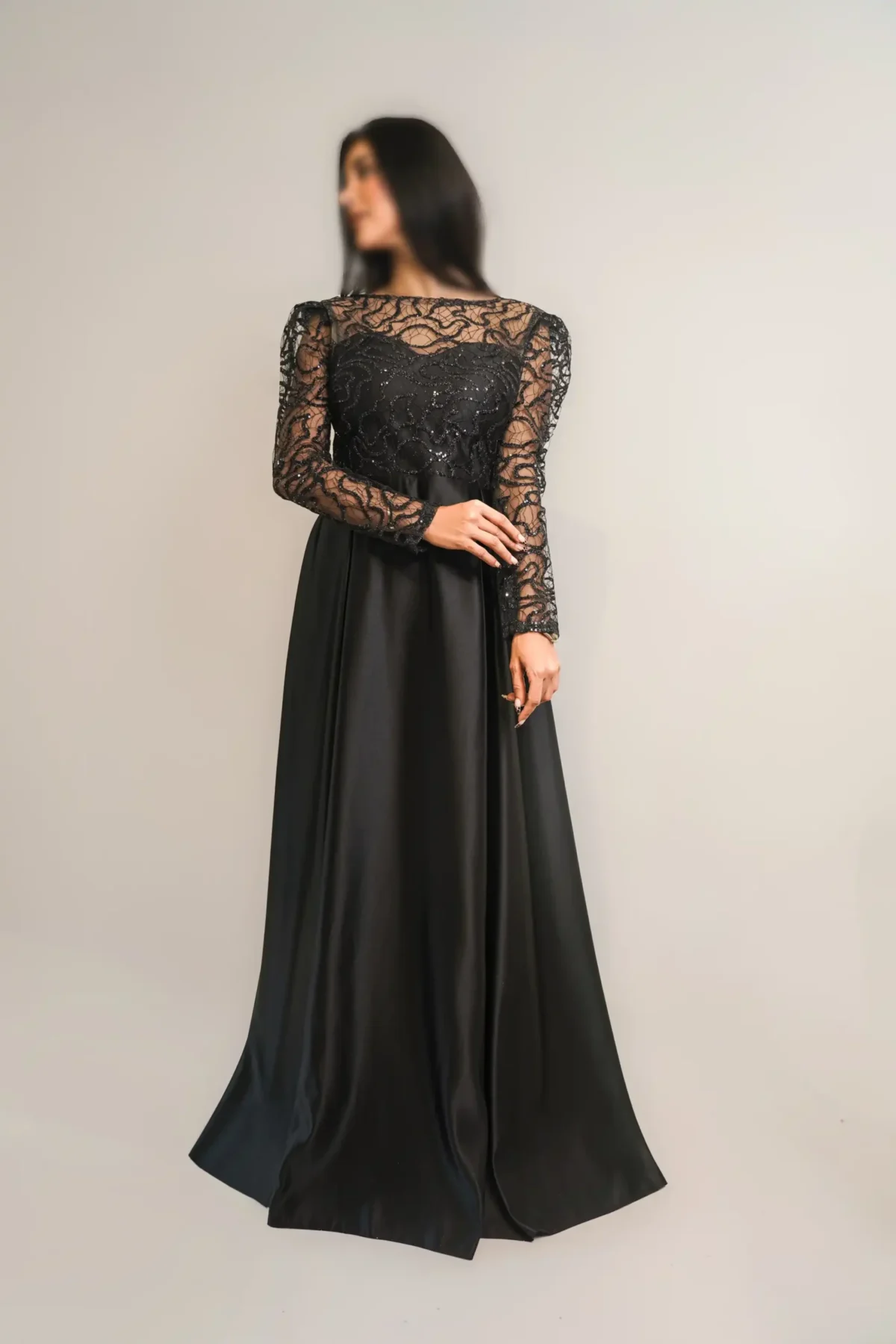 ماکسی ساتن بالا تور کد 2643 - Image 2