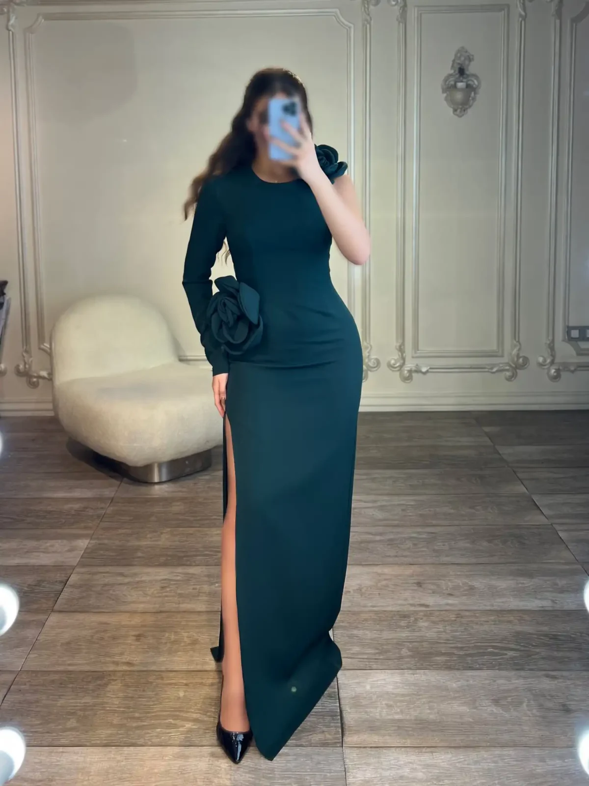 پیراهن ماکسی دو گل کد Y62 - Image 2