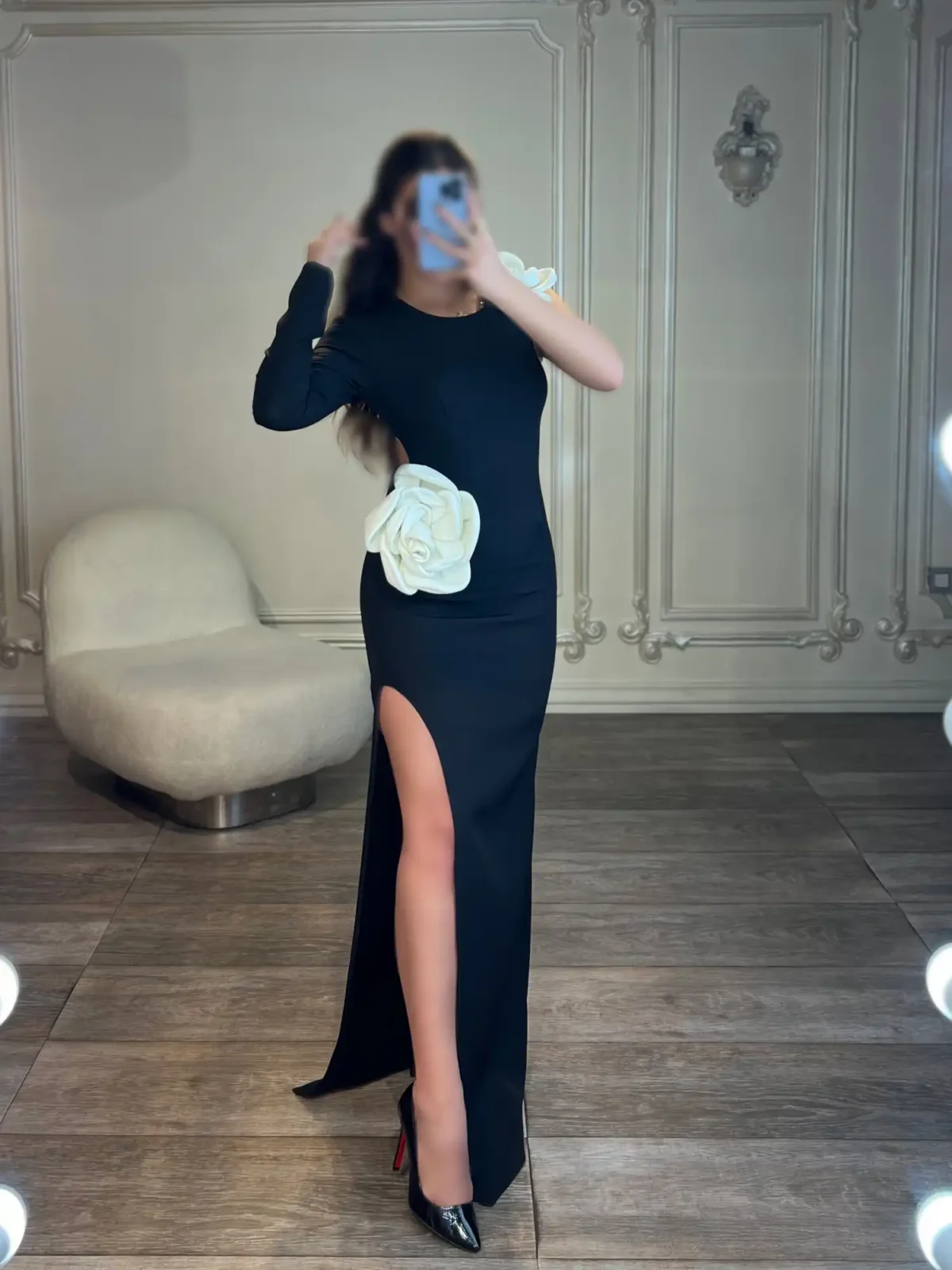 پیراهن ماکسی دو گل کد Y62 - Image 3