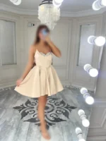 پیراهن عروسکی جلو نگین کد 4022030 - Image 3