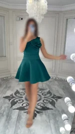 پیراهن کوتاه شانه گل کد 3128 - Image 5