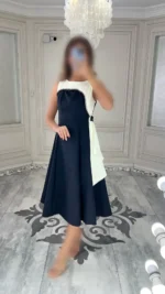 پیراهن میدی حلقه ای کرپ کد Z08