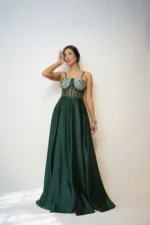 ماکسی رو سینه کار شده کد 1820 - Image 9