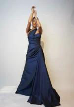 ماکسی تافته یقه رومی کد T61/2