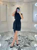 پیراهن کوتاه جلو کرواتی کد P300
