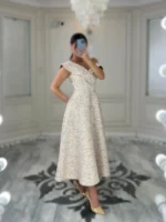 پیراهن میدی ژاکارد کد 4031030 - Image 5