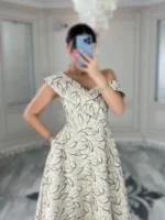 پیراهن میدی ژاکارد کد 4031030 - Image 2