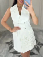 پیراهن دکمه ای کار شده کد 4032012 - Image 3