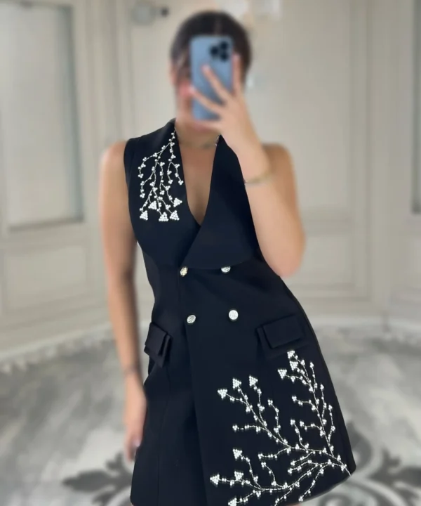 پیراهن دکمه ای کار شده کد 4032012